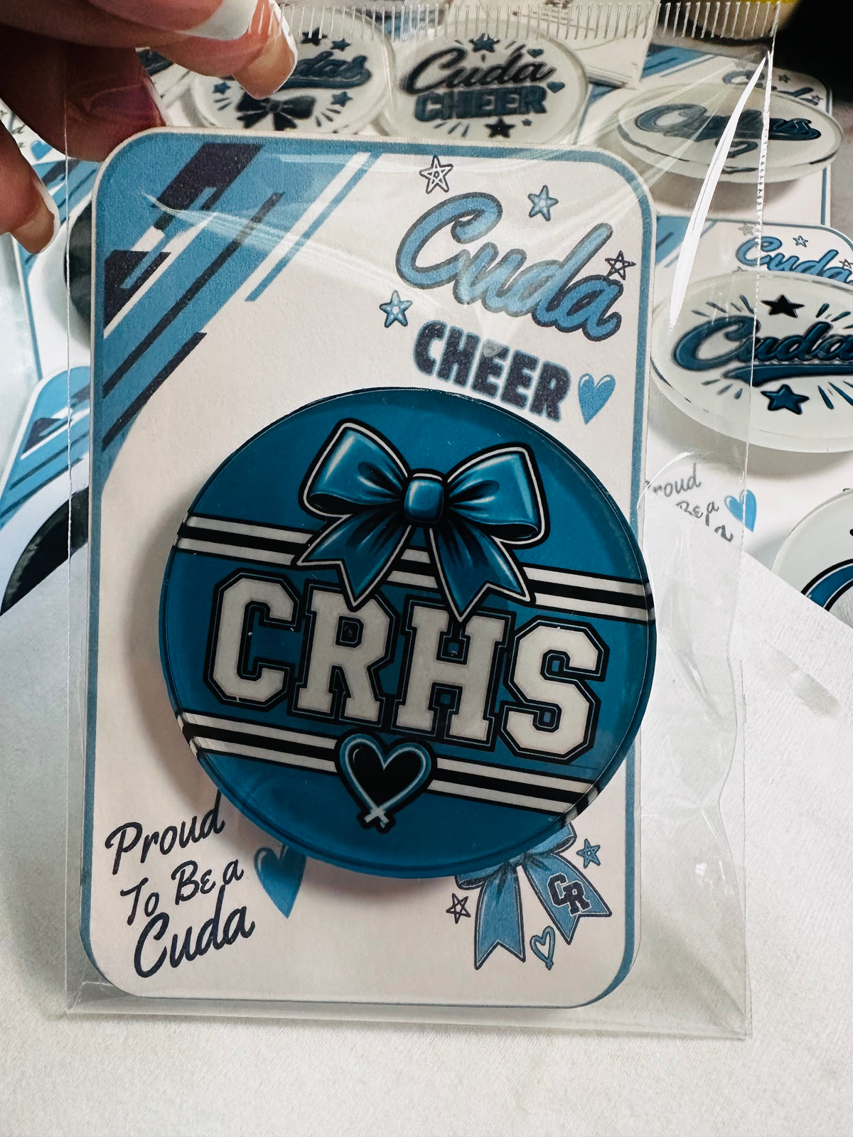 Custom Acrylic Team Pins with Personalized Display Card | 2.5”, 3” & 4”