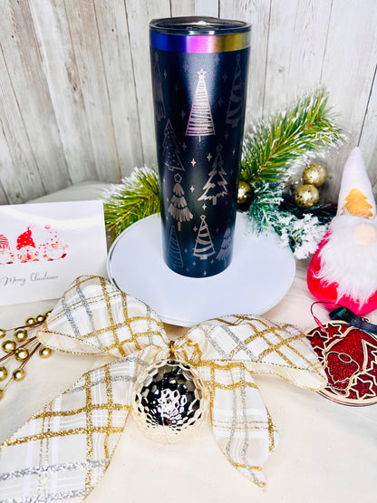 Christmas Laser-Engraved 20 oz Tumbler (Personalized)
