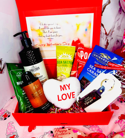 Men's Luxury Wine & Spa Gift Box - "My Love" Gift Set