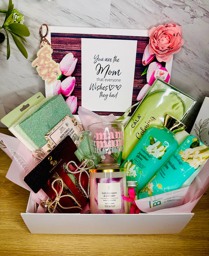 Mother’s Day Personalized Gift Set | Floral Box with Custom Acrylic Name, Jewelry & Keepsakes | Luxury Gift for Mom |Limited Preorder