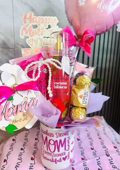 Tropical Spa & Sweets Mug Bouquet