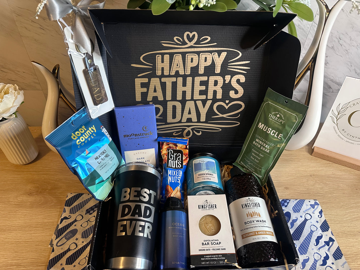 Ultimate Dad Gift Box | Personalized Father’s Day Tumbler & Luxury Men’s Gift Set