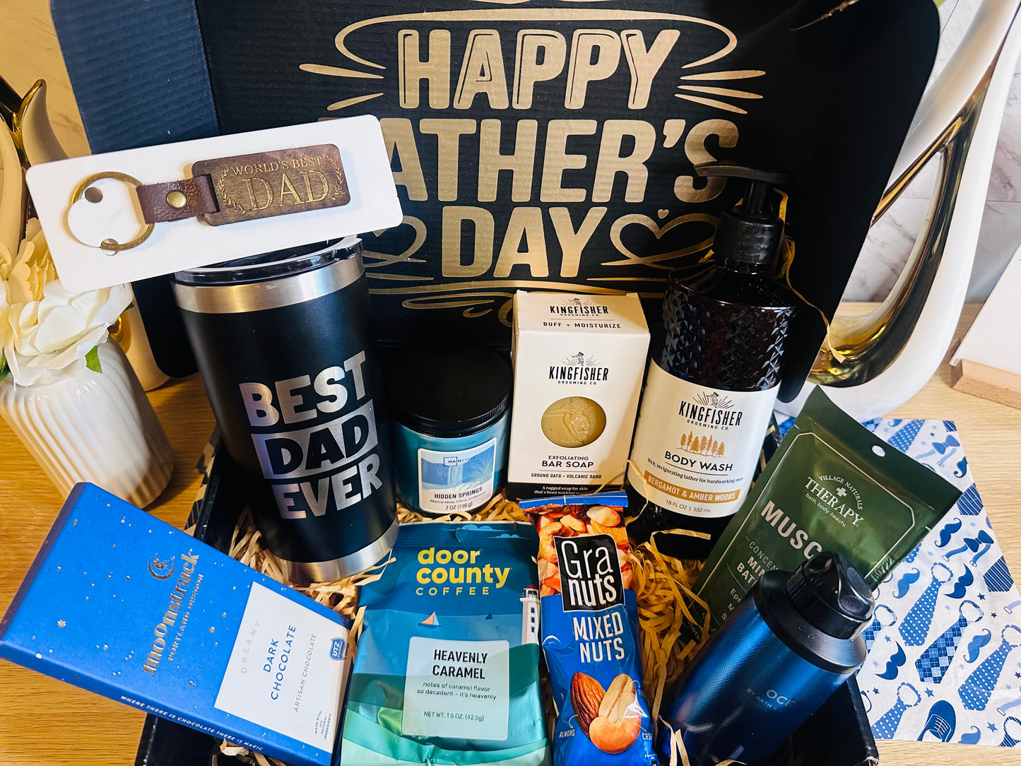 Ultimate Dad Gift Box | Personalized Father’s Day Tumbler & Luxury Men’s Gift Set