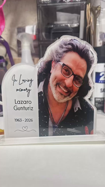 Acrylic Memorial Portrait – Personalized Photo Remembrance Gift | In Loving Memory