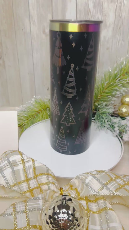 Christmas Laser-Engraved 20 oz Tumbler (Personalized)